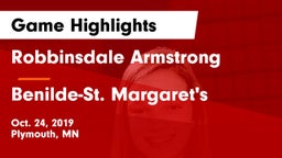Robbinsdale Armstrong  vs Benilde-St. Margaret's  Game Highlights - Oct. 24, 2019