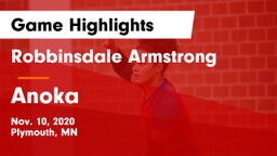 Robbinsdale Armstrong  vs Anoka  Game Highlights - Nov. 10, 2020
