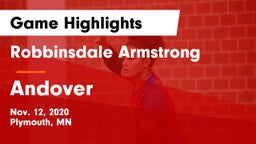 Robbinsdale Armstrong  vs Andover  Game Highlights - Nov. 12, 2020