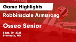 Robbinsdale Armstrong  vs Osseo Senior  Game Highlights - Sept. 20, 2023