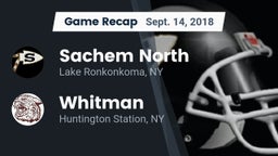 Recap: Sachem North  vs. Whitman  2018