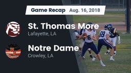 Recap: St. Thomas More  vs. Notre Dame  2018