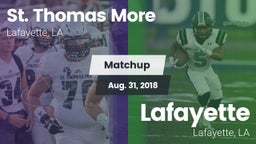 Matchup: St. Thomas More  vs. Lafayette  2018