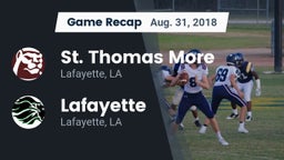 Recap: St. Thomas More  vs. Lafayette  2018