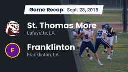 Recap: St. Thomas More  vs. Franklinton  2018