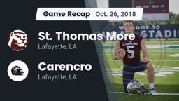 Recap: St. Thomas More  vs. Carencro  2018
