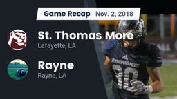 Recap: St. Thomas More  vs. Rayne  2018