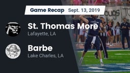 Recap: St. Thomas More  vs. Barbe  2019
