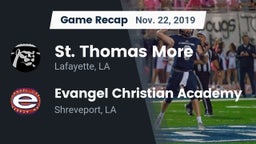 Recap: St. Thomas More  vs. Evangel Christian Academy  2019