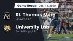 Recap: St. Thomas More  vs. University Lab  2020