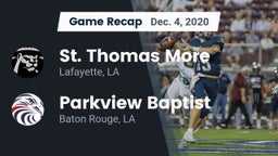 Recap: St. Thomas More  vs. Parkview Baptist  2020