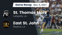Recap: St. Thomas More  vs. East St. John  2021