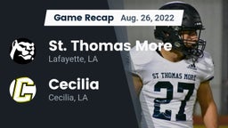 Recap: St. Thomas More  vs. Cecilia  2022