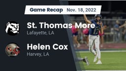 Recap: St. Thomas More  vs. Helen Cox  2022