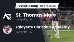 Recap: St. Thomas More  vs. Lafayette Christian Academy  2022