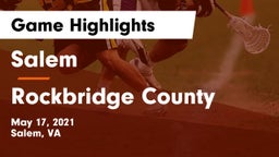 Salem  vs Rockbridge County  Game Highlights - May 17, 2021