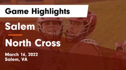 Salem  vs North Cross  Game Highlights - March 16, 2022