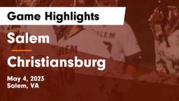 Salem  vs Christiansburg Game Highlights - May 4, 2023