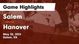 Salem  vs Hanover  Game Highlights - May 30, 2024