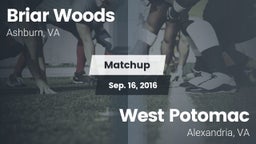 Matchup: Briar Woods High vs. West Potomac  2016