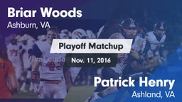 Matchup: Briar Woods High vs. Patrick Henry  2016