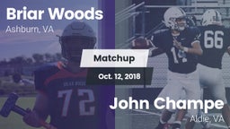Matchup: Briar Woods High vs. John Champe   2018