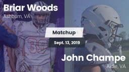 Matchup: Briar Woods High vs. John Champe   2019