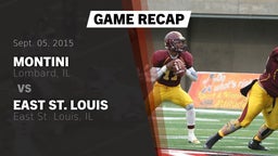Recap: Montini  vs. East St. Louis  2015