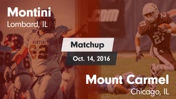 Matchup: Montini  vs. Mount Carmel  2016