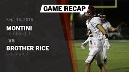 Recap: Montini  vs. Brother Rice  2016