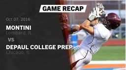 Recap: Montini  vs. DePaul College Prep  2016