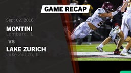 Recap: Montini  vs. Lake Zurich  2016