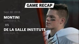 Recap: Montini  vs. De La Salle Institute 2016