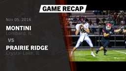 Recap: Montini  vs. Prairie Ridge  2016
