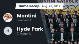 Recap: Montini  vs. Hyde Park  2017