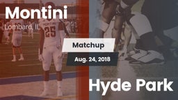 Matchup: Montini  vs. Hyde Park 2018