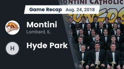 Recap: Montini  vs. Hyde Park 2018