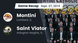 Recap: Montini  vs. Saint Viator  2019