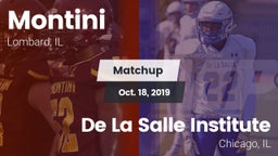 Matchup: Montini  vs. De La Salle Institute 2019