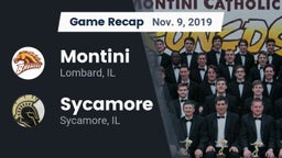 Recap: Montini  vs. Sycamore  2019