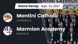 Recap: Montini Catholic  vs. Marmion Academy  2021