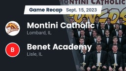 Recap: Montini Catholic  vs. Benet Academy  2023