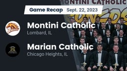 Recap: Montini Catholic  vs. Marian Catholic  2023
