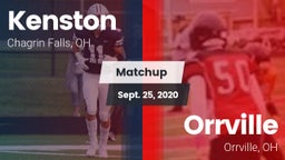 Matchup: Kenston  vs. Orrville  2020