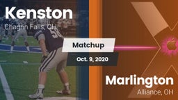 Matchup: Kenston  vs. Marlington  2020