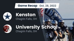 Recap: Kenston  vs. University School 2022