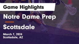 Notre Dame Prep  vs Scottsdale Game Highlights - March 7, 2024