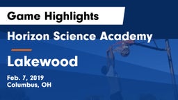Horizon Science Academy  vs Lakewood  Game Highlights - Feb. 7, 2019