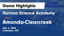 Horizon Science Academy  vs Amanda-Clearcreek  Game Highlights - Feb. 6, 2020