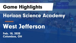 Horizon Science Academy  vs West Jefferson  Game Highlights - Feb. 18, 2020